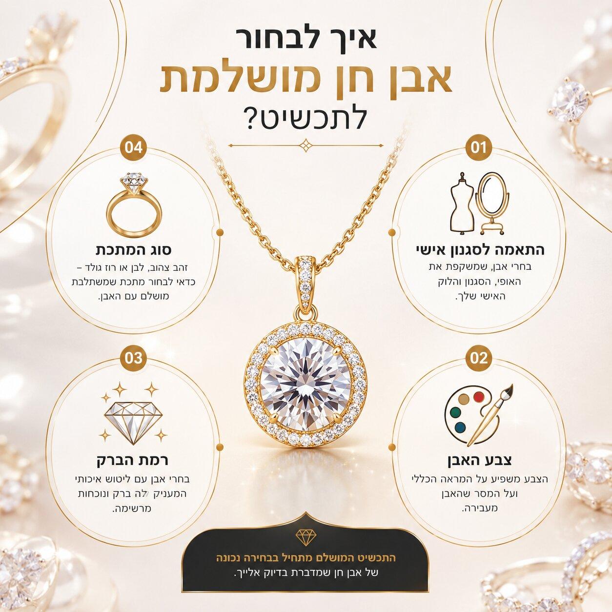סוגי אבני חן לתכשיטים - איך לבחור את האבן המושלמת לכל סגנון?